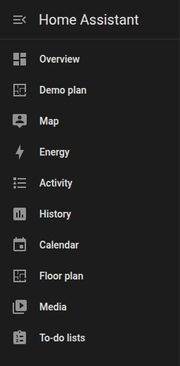 The Floor plan entry in the sidebar